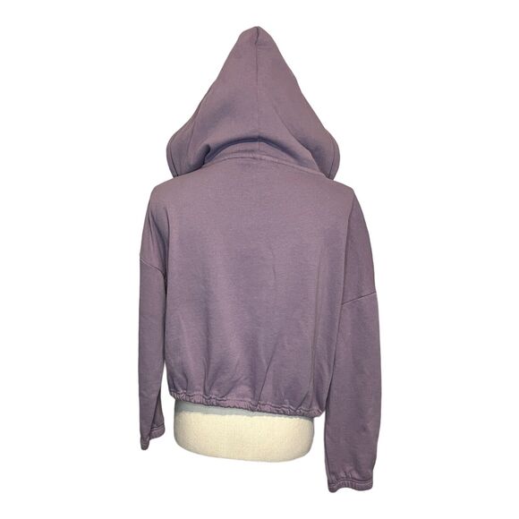 Disney Lilo & Stitch Women's Large Purple Full Zip Hoodie Stitch Print Sleeve - Picture 4 of 7